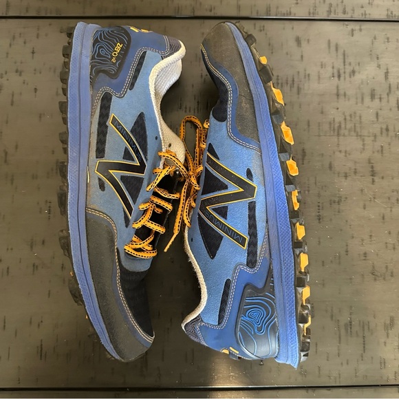 New Balance Men’s Minimus Zero V2 Blue/Orange Trail Running Shoes - Picture 2 of 7